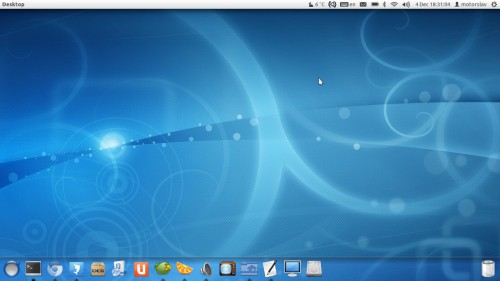 Unity desktop with launcher on bottom, new icons and more