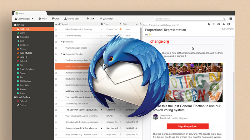 thunderbird email login page